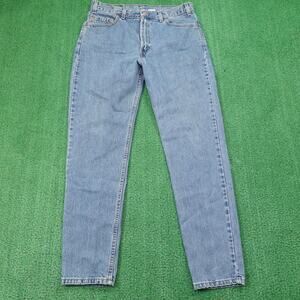 Vintage Levis 512 Jeans 36x32 (35x32) Blue Denim Slim Fit Tapered Leg Made USA